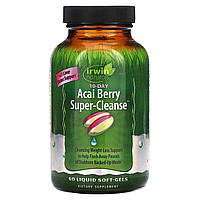 Асаи Irwin Naturals, Acai Berry Super-Cleanse, 60 жидких мягких гелей Доставка від 14 днів - Оригинал