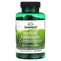 Гортензія Swanson, Herbal Eyebright Combination, 100 Capsules, оригінал. Доставка від 14 днів