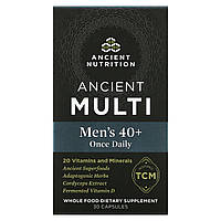 Мужские мультивитамины Ancient Nutrition, Ancient Multi, для мужчин 40 раз в день, 30 капсул Доставка від 14