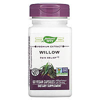 Гортензія Nature&#x27;s Way, Premium Extract, Willow, 400 mg, 60 Vegan Capsules (200 mg per Capsule), оригінал. Доставка від 14