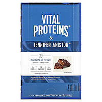 Спортивные батончики Vital Proteins, Протеиновый коллагеновый батончик, темный шоколад с кокосом, 12