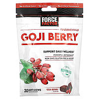 Годжи Force Factor, Fundamentals, Goji Berry, 30 мягких жевательных конфет Доставка від 14 днів - Оригинал