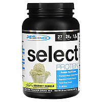 Сывороточный белок PEScience, Select Protein, восхитительная ваниль для гурманов, 837 г (1,85 фунта) Доставка