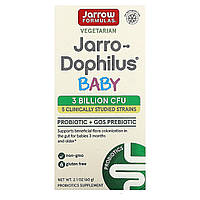 Пробиотик для детей Jarrow Formulas, Вегетарианский Jarro-Dophilus Baby, 3 месяца, 3 миллиарда КОЕ, 2,1 унции