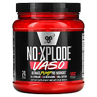 Стимулятор BSN, No-Xplode VASO, Ultimate Pump, передтренувальний комплекс, Cherry Bomb, 504 г (1,11 фунта)