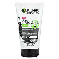 Скраб Garnier, SkinActive, Ultra Clean 3-In-1 with Charcoal, 4.4 fl oz (132 ml) Доставка від 14 днів -