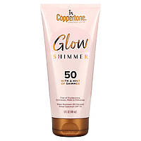 Солнцезащитное средство для тела Coppertone, Glow, Shimmer, Sunscreen Lotion, SPF 50, 5 fl oz (148 ml)