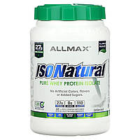 Изолят сывороточного протеина ALLMAX, IsoNatural, Pure Whey Protein Isolate, The Original, Unflavored, 2 lbs