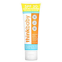 Сонцезахисний засіб для тіла think, Thinkbaby, Clear Zinc Sunscreen, SPF 30, 3 fl oz (89 ml), оригінал. Доставка від 14 днів