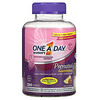 Мультивитамины для мам One-A-Day, Пренатальные жевательные конфеты для женщин с фолиевой кислотой и ДГК,