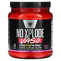 Стимулятор BSN, No-Xplode VASO, Ultimate Pump Pre-Workout, Watermelon Smash, 1,11 фунта (504 г) Доставка від