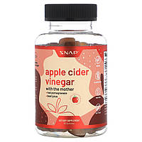 Яблочный уксус Snap Supplements, Apple Cider Vinegar Gummies with The Mother, Apple, 60 Gummies Доставка від