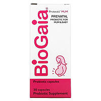 Мультивитамины для мам BioGaia, Protectis MUM, пренатальные пробиотики, 30 капсул Доставка від 14 днів -
