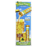 Витамин B12 Zipfizz, холодный чай, здоровая энергетическая смесь с B12, лимон, 20 тюбиков, 0,39 унции (11 г)