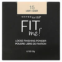 Рассыпчатая пудра Maybelline, Fit Me, Loose Finishing Powder, 15 Light, 0.7 oz (20 g) Доставка від 14 днів -