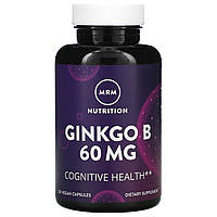 Гортензия MRM Nutrition, Ginkgo Biloba, 60 мг, 120 веганских капсул Доставка від 14 днів - Оригинал