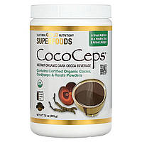 Грибная смесь California Gold Nutrition, SUPERFOODS, CocoCeps, органическое какао, кордицепс и рейши, 225 г