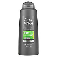 Шампунь для волос Dove, Men+Care, 2 in 1 Shampoo + Conditioner, Fresh & Clean, 20.4 fl oz (603 ml) Доставка