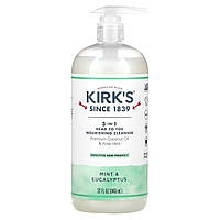 Шампунь для волос Kirks, 3-in-1 Head To Toe Nourishing Cleanser, Mint & Eucalptus, 32 fl oz (946 ml) Доставка