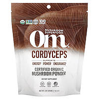 Кордицепс Om Mushrooms, кордицепс, сертифицированный органический грибной порошок, 200 г (7,05 унции) Доставка