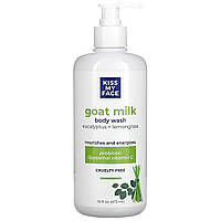 Гель для душа Kiss My Face, Goat Milk Body Wash, Eucalyptus + Lemongrass, 16 fl oz (473 ml) Доставка від 14