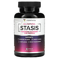 Женское гормональное средство Vitauthority, Stasis Women's Natural Hormone Support, 120 Capsules Доставка від