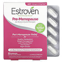 Женское гормональное средство Estroven, средство для облегчения состояния в период менопаузы, 30 капсул