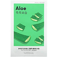 Увлажняющая маска Missha, Airy Fit Beauty Sheet Mask, Aloe, 1 Sheet, 19 g Доставка від 14 днів - Оригинал