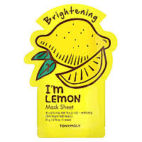 Увлажняющая маска Тони Моли, я лимон, бригенизирующий лист маски красоты, 1 буква, 0,74 унции (21 г) Доставка