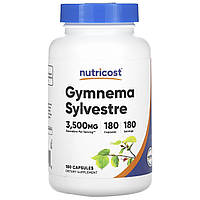 Джімнема Nutricost, Gymnema Sylvestre, 3,500 mg, 180 Capsules, оригінал. Доставка від 14 днів