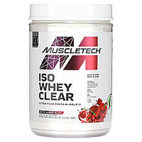 Изолят сывороточного протеина MuscleTech, ISO Whey Clear, ультрачистый изолят белка, арктический вишневый