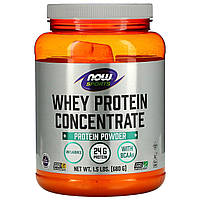 Концентрат сывороточного протеина NOW Foods, Sports, Whey Protein Concentrate Protein Powder, Unflavored, 1.5