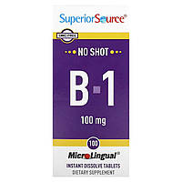 Препарат с витаминами группы В Superior Source, B-1, 100 мг, 100 мгновенно растворимых таблеток Доставка від