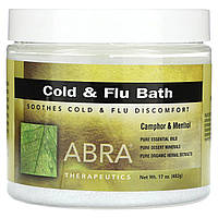 Для минерализации ванны Abracadabra, Abra Therapeutics, Cold and Flu Bath, Camphor & Menthol, 17 oz (482 g)
