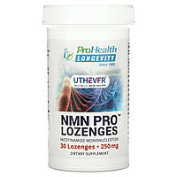 Препарат с витаминами группы В Долговечность проживания, Lozenges с NMN Pro, 250 мг, 30 Lozenges Доставка від