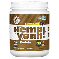 Рослинний протеїн Manitoba Harvest, Organic Hemp Yeah!, Plant Protein Blend, Chocolate, 1 lb (454 g), оригінал. Доставка від 14