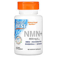 Препарат с витаминами группы В Doctor's Best, NMN , 200 мг, 60 вегетарианских капсул, 60 вегетарианских капсул