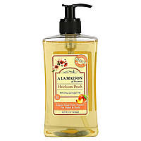 Жидкое мыло для рук A La Maison de Provence, Liquid Soap For Hand & Body, Heirloom Peach, 16.9 fl oz (500 ml)