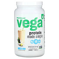 Растительный протеин Vega, Plant-Based, Protein Made Simple, Vanilla, 2 фунта (3,7 унции) Доставка від 14 днів