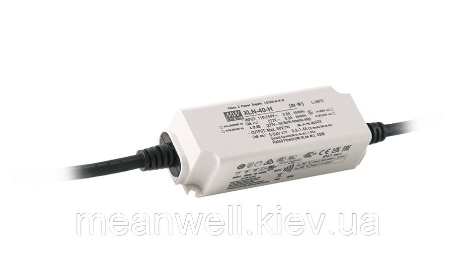 XLN-40-H-B Блок живлення Mean Well 40W, 9~54V, 0.6~1.4A IP67