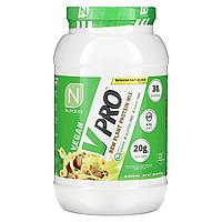 Растительный протеин Nutrakey, V Pro, Raw Plant Protein Mix, Banana Nut Bread, 1.78 lb (810 g) Доставка від 14