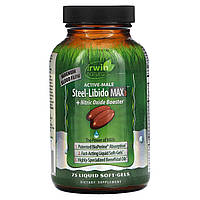 Формула с оксидом азота Irwin Naturals, Active-Male, Steel Libido Max3 Nitric Oxide Booster, 75 жидких мягких