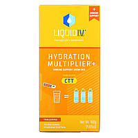 Liquid I.V., Hydration Multiplier Immune Support Drink Mix, Tangerine, 10 индивидуальных стиков, 0,56 унции