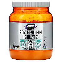 Соевый белок NOW Foods, Sports, изолят соевого протеина, чистый, без вкусовых добавок, 544 г (1,2 фунта)