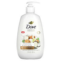 Жидкое мыло для рук Dove, Advanced Care Hand Wash, Shea Butter & Warm Vanilla, 12 fl oz (355 ml) Доставка від