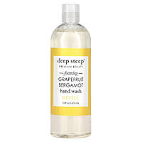 Жидкое мыло для рук Deep Steep, Foaming Hand Wash Refill, Grapefruit Bergamot, 16 fl oz (474 ml) Доставка від