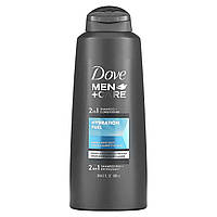 Кондиционер для волос Dove, Men+Care, 2 in 1 Shampoo + Conditioner, Hydration Fuel, Amber + Musk, 20.4 fl oz