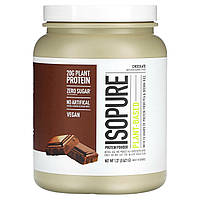 Рисовый белок Isopure, Протеиновый порошок на растительной основе, шоколад, 1,37 фунта (621 г) Доставка від 14
