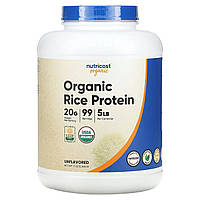 Рисовый белок Nutricost, Organic Rice Protein, Unflavored, 5 lb (2,268 g) Доставка від 14 днів - Оригинал