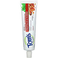 Зубная паста без фтора Tom's of Maine, Natural Antiplaque, Propolis & Myrrh Toothpaste, Fluoride-Free ,